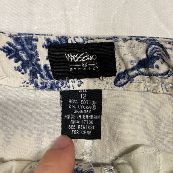 Vintage Mossimo Asian Patterned Cotton Skirt size 12 - Picture 2 of 9